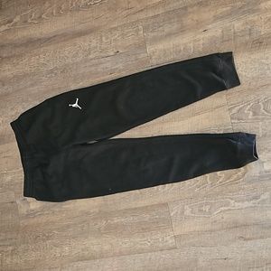Nike Air Jordan youth athletic joggers black sweatpants, size XL